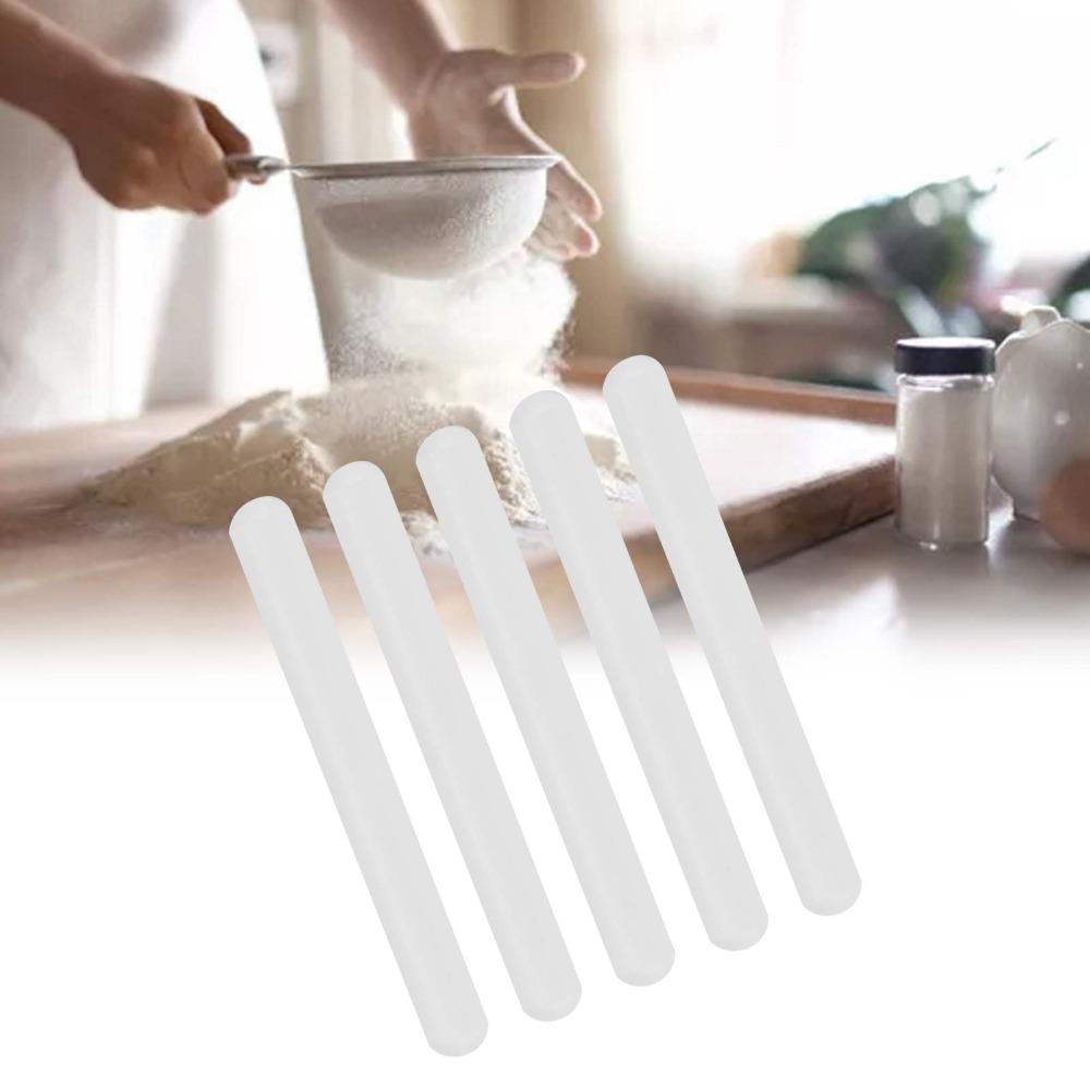 5pcs Solid Dough Roller Non-Stick Nonstick Dough Roller Easy Clean Fondant Rolling Pin Bakery