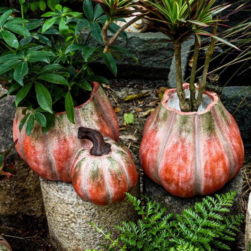 Keramik Blumentopf Cartoon Kürbis Blumenvase Garten und Hof Dekoration Zubehör Sukkulententopf Pflanzen Zubehör