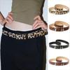 Plush Leopard Print Belt Y2K Waistband Fashion PU Leather Waist Belt  Beach