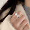 Elegant Open Adjustable Bow Ring for Women: Fashionable, Creative, and Trendy Index Finger Accessory