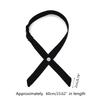 Adjustable Criss-Cross Bowtie Preepy Look School Uniform All-match Solid Color