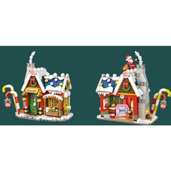 LOZ Mini Nanoblock, Santa House, koreanske populære leker