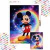 Mickey Mouse Galaxy Rainbow Diamond Mosaic Painting Art Kit Handmade DIY Home Decor