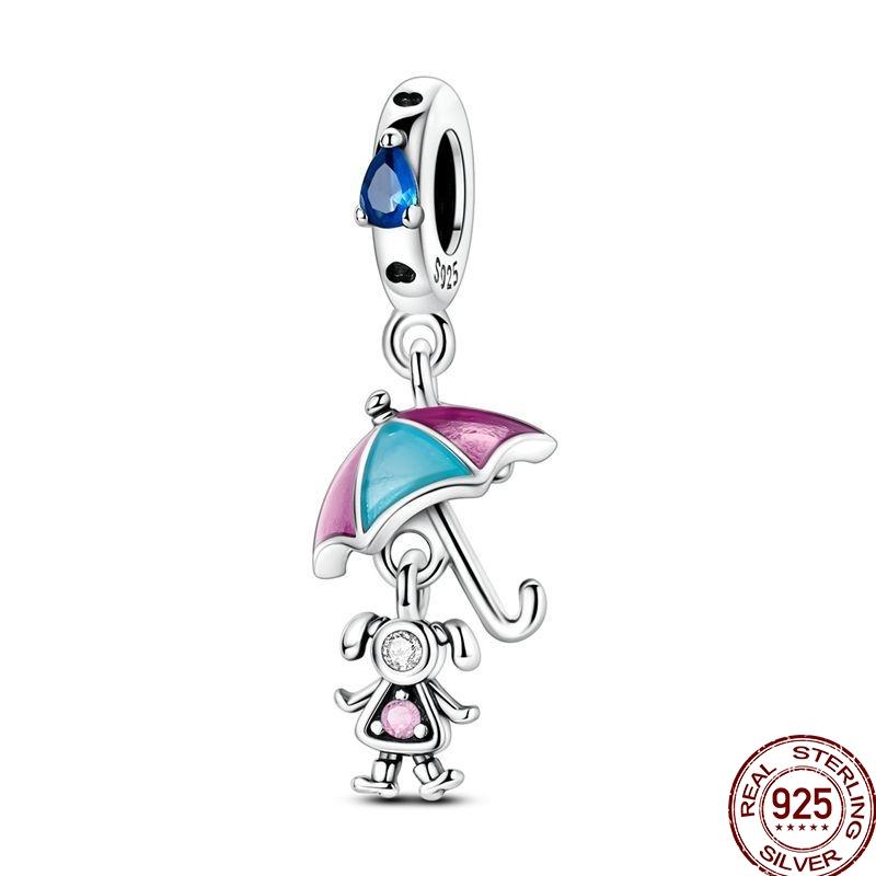 Original Copper Golden Charms Bow Easter Eggs Bead Firefly Butterfly Pendants Fit 3Mm Bracelet Diy Jewelry Gift