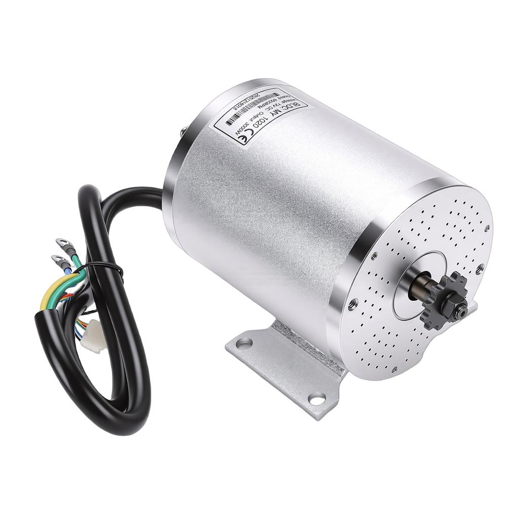 3000W Electric Brushless DC Motor Kit 72V 6500RPM High Speed Motor with Controller and Throttle for Go Kart Electric