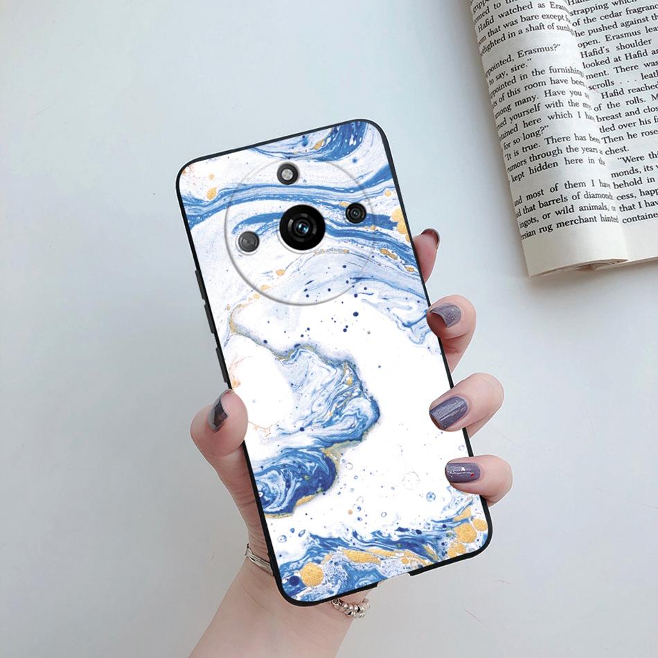 

For Cover Realme 11 Pro Plus Case RMX3740 Cute Cartoon Cat Flower Soft Silicone Phone Covers For Realme11 11Pro+ 5G 2023 Bumper Realme 11 Pro