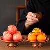 1pc Alloy Fruit Tray Temple Tribute Tray Household Buddha Fruit Plate Buddha Hall Fruit Plate Buddhist Supplies Home Decoration