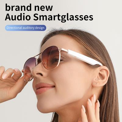 SACOSDING Fashion Smart Glasses Listening Songs Bluetooth Call Sunglasses UV Protection UV400 Support 20 Minutes Fast Charge