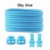 1Pair/3Pair Round Tennis Lazy Laces Without Ties Unisex Elastic Shoelaces Sneakers No Tie Shoe Laces Adult Kids Shoe Accessories