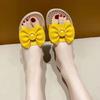 Flat With Bow Women's Slippers and Ladies Sandals New Collection Style Outside Slides Summer Sale Pvc Elegant Fashionable Shoes
