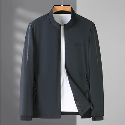 Veste pour homme grande taille Printemps Automne Col montant