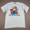 Vintage Mr Grandpa Shirt Mens M White Funny Cartoon Single Stitch USA Tee Unisex T-Shirt