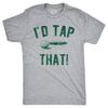 Mens Id Tap That T Shirt Funny Golf Ball Putt Adult Joke Tee for Guys