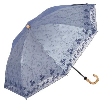 Lieben UV Light Folding Umbrella with Silver Cooling Parasol, Protection, Blocking, Lace, Umbrella, LIEBEN-0546 (Navy)