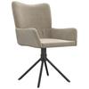Dining Chairs 2 Pcs Swivel Light Grey Velvet