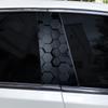 2 Stück Polygon-Muster Autoaufkleber Säulenaufkleber Selbstklebende Vinylaufkleber Geeignet für die Dekoration von Autotürsäulen