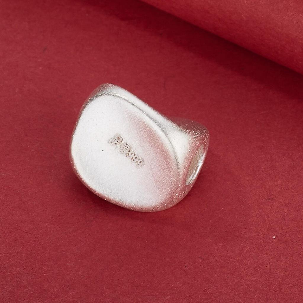 S999 Sterling Silver Irregular Twist Barrel Spacer Beads for DIY Bracelet Weaving