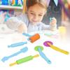 6pcs Clay Dough Tools Kit Art Clay Modeling Rollers Molds Cutters Tools Set for Children