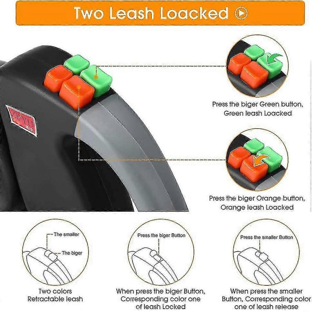 Double Leash Dog Leash, Retractable Dog Leash Double Leash