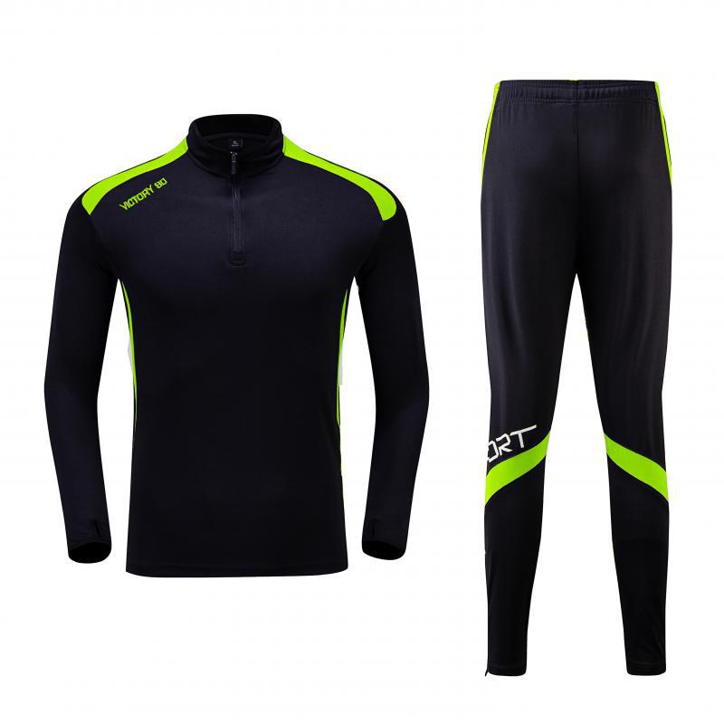 Autumn And Winter Football Jersey Suit Boys And Girls Autumn And Winter Suit Training Clothing Team Jersey Football Jersey Quick Drying 4XS