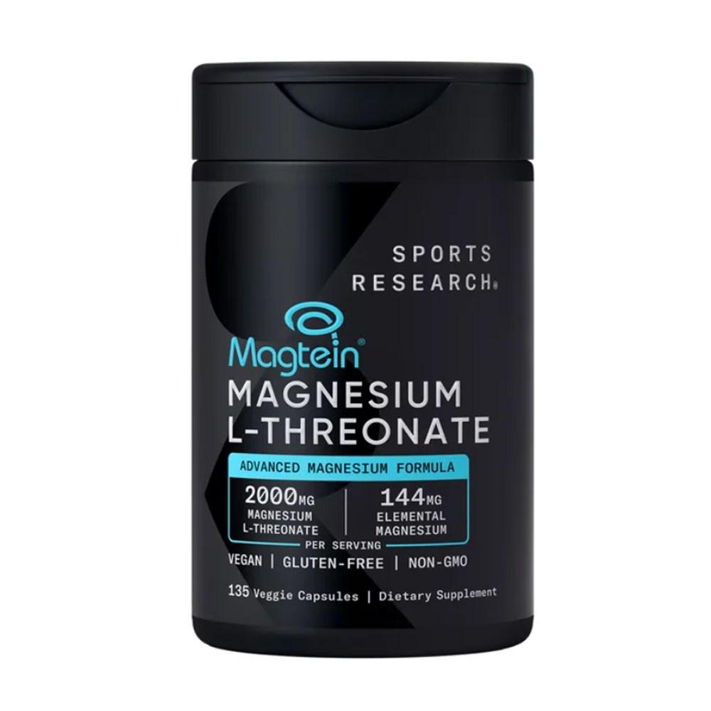 Magtein Sports Research Magnesium L-Threonate 2000mg Capsules 135 Tablets 1 Pcs