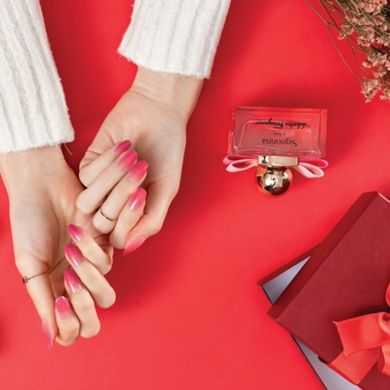 Verniaongles Real Parts Long Oval Type Gel Nail Tips - Daily Rose