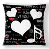 Custom Photo Pillow Case Diy I Love You Print Peach Skin Cushion Cover Valentine Gift For Couple Bedroom Sofa Decor 45X45