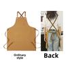 Wasserdichte und ölbeständige Koch- und Gartenschürze aus dicker Canvas-Baumwolle