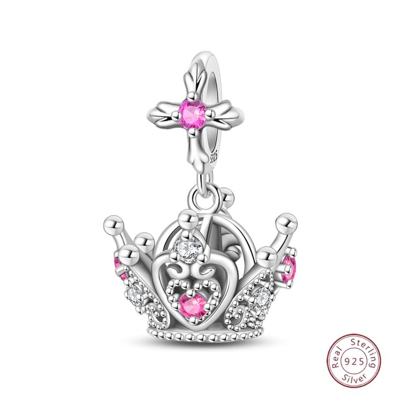 New Copper Charm Bead Mother'S Day Love Heart Family Charm Bead Pendant Fits Bracelet Womens Jewelry Gift