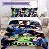 3pcs Custom Name Captain Tsubasa Dream Team Bedding Set Duvet Cover Closure Includes 1 Duvet Cover & 2 Pillowcases for All Seasons Bedroom Decor