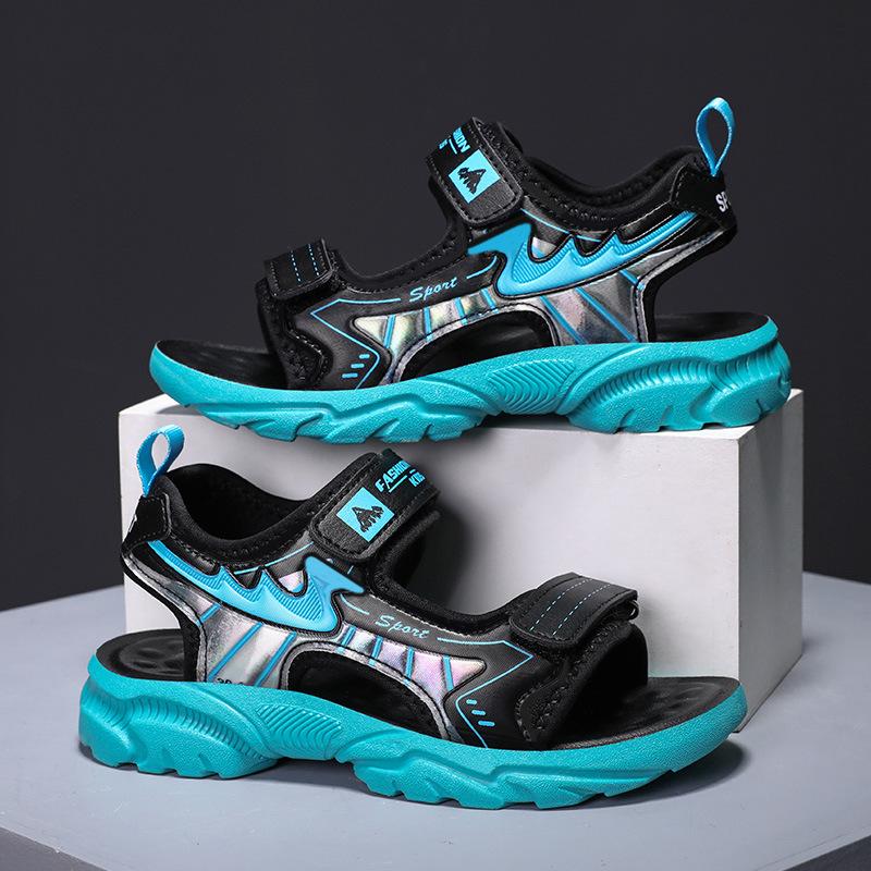 New boys sandals children's open-toed beach sandals medium and large children's soft-soled non-slip children's sandals