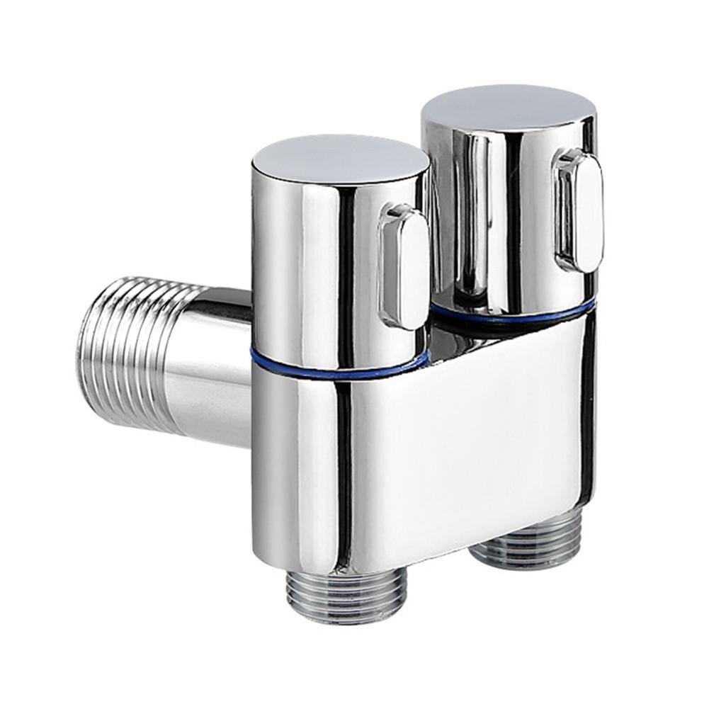 Hygienic Shower Spray Kit For Toilet Bidet With Double Outlet Angle Valve