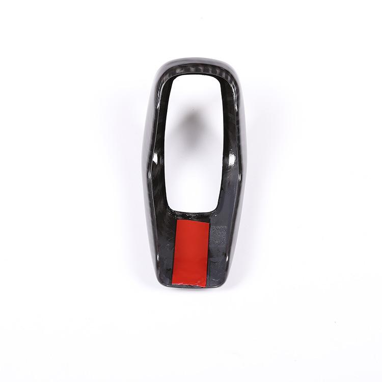 Carbon Fiber Style Car Gear Shift Head Cover Trim For Land Rover Range Rover Sport 2018- Auto Interior