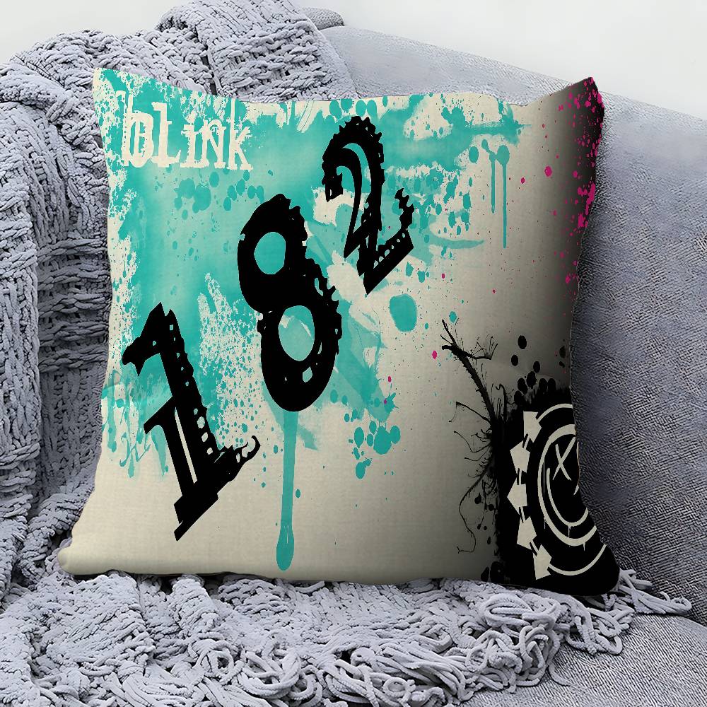 B-Blink 182 Band Pillow Anime Pillow Sofa Bed Head Pillow Cover Cushion Cover 45X45 Cm Fashion