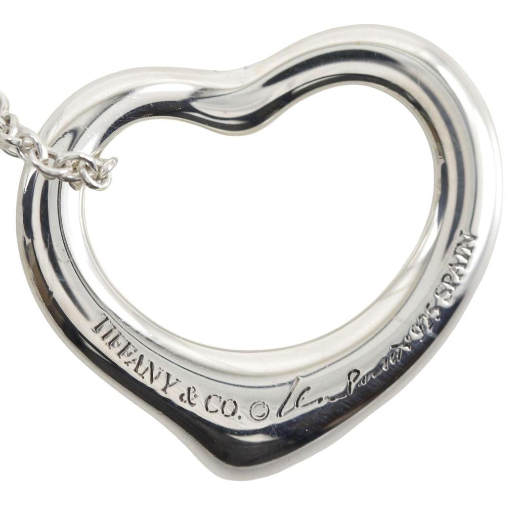 Used [TIFFANY&Co.] Tiffany Open Heart Elsa Peretti Silver 925 Unisex 2.5g Necklace