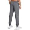 Under Armour Solid Color Drawstring Cuffed Casual Pants Men Bottoms Gray 1388016-012