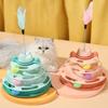 Feather Cat Toys Interactive Cat Amusement Plate New Pet Cat Turntable Balls  Pet Supplies