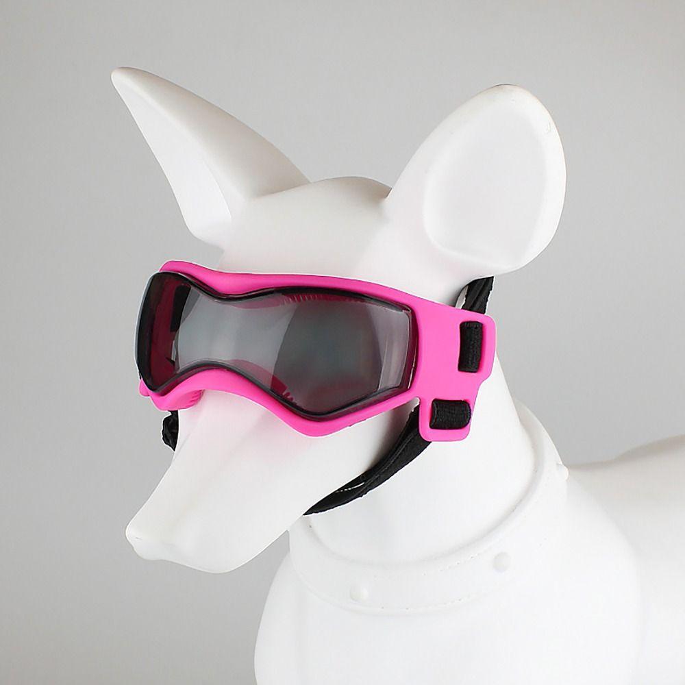 Silicon+PC+Nylon Pet Goggles Adjustable Anti UV Dog Motorcycle Glasses Pet Photo Props Windproof Rope Cat Dog Cool Glasses