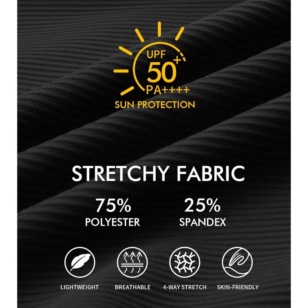 CHARMLEAKS Jednoczęściowe kostiumy kąpielowe damskie, kostiumy kąpielowe z prążkowanymi wykończeniami, kostiumy kąpielowe z wykończeniem w kształcie muszli, kostiumy kąpielowe z guzikami