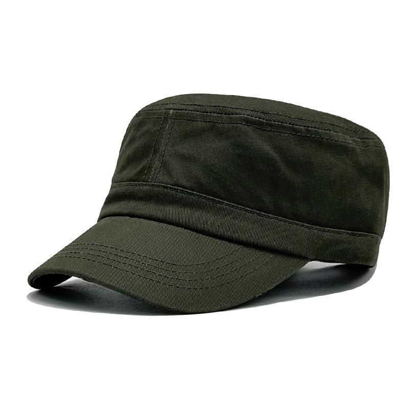 Spring and Summer Flat Top Hat Men and Women Fashionable Thin Breathable Baseball Hat Outdoor Personalized Sun Visor Military Hat Baseball Cap