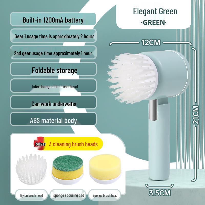 Multi-Functional Wireless Electric Cleaning Brush for Kitchen and Bathroom