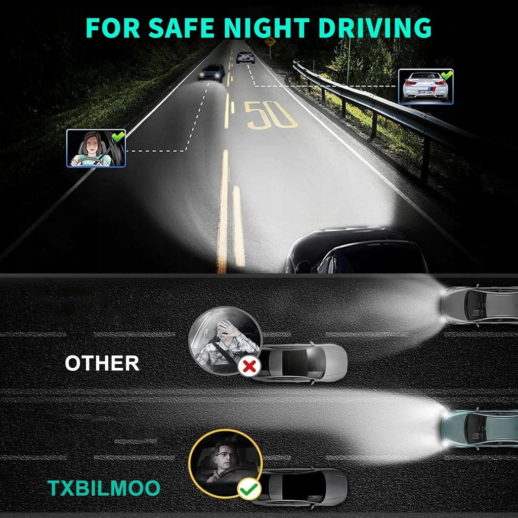 Fit For JEEP Grand Cherokee (2018-), H11+H11 Driving Light Bulbs With H11 Fog Light, 6500K Cool White,IP68 Waterproof, Pack Of 6