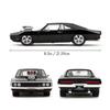 JADA TOYS 1/24 Scale Fast & Furious Dodge Charger 1970 Black F&F Charger Diecast Model Car 35421 [Parallel Import]