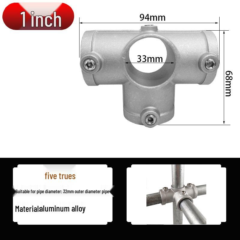 20/25/32mm Stahlrohrverbinder: Verzinkter 6-Punkt Rundbogen-Verbindungsbefestiger
