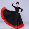 Glatter Spanischer Paso Doble Rock Polyester Party Lateinischer Tanz Kostüm Großer Schwung Karnevalskleid Bühnenauftritt Rock Tanz