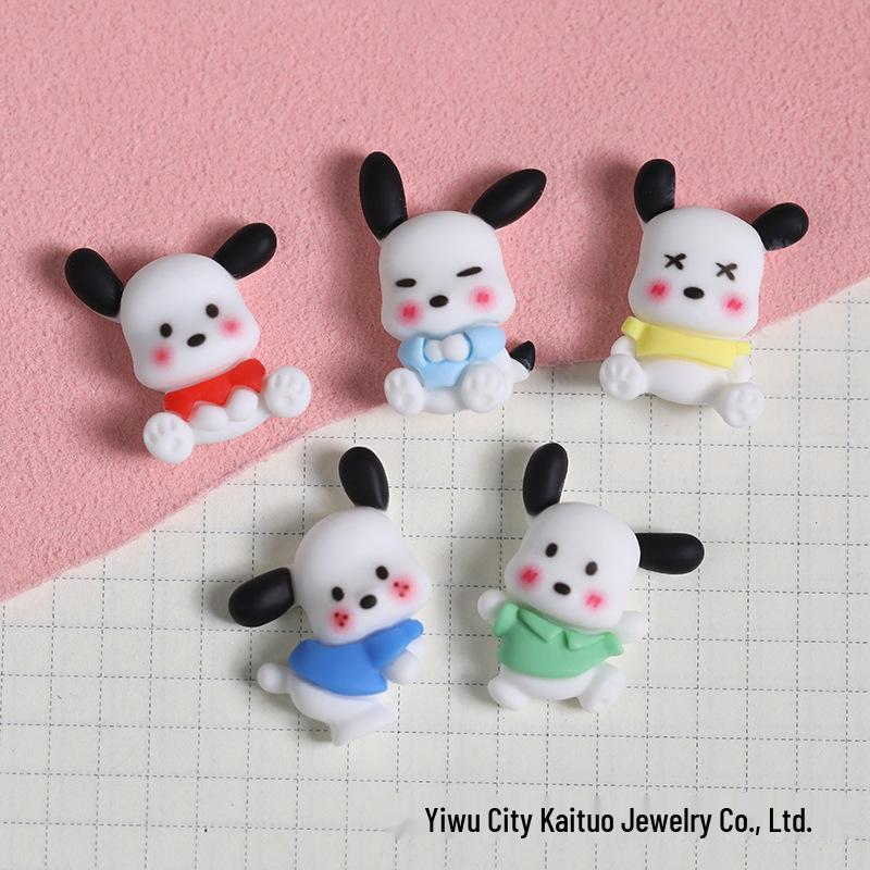Pacha Dog Cartoon Resin DIY Accessories: Phone Case, Hair Clip, Water Cup Pendant, Decorative Sticker Material.