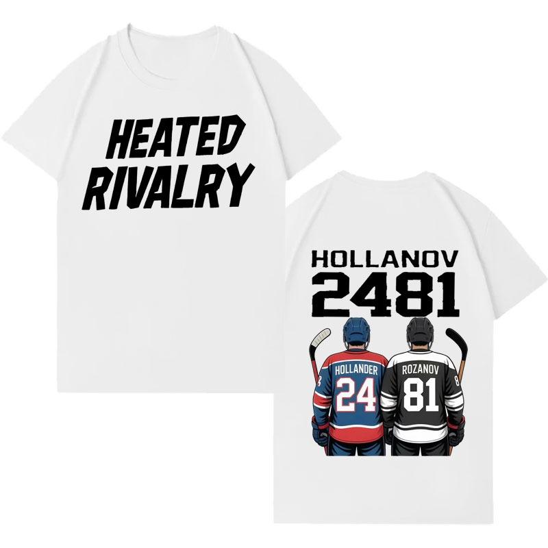 Harajuku Graphic Print Heated Rivalry Shane Hollander Ilya Rozanov Hollanov 2481 Fashion T Shirt Mens Women Casual Pop Top