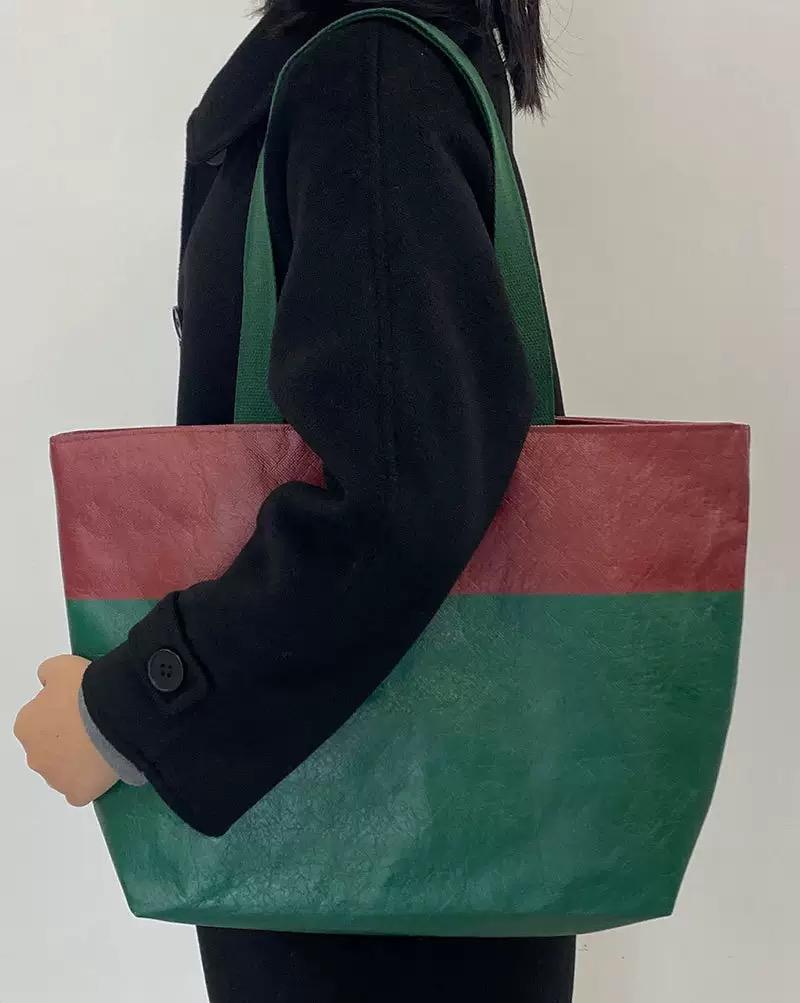 

Women s Bag Waterproof Tote Bags for Woman Shoulder Bag Casual Eco Bag Ladies Handbags Contrast New Handbag Vintage Female Bag