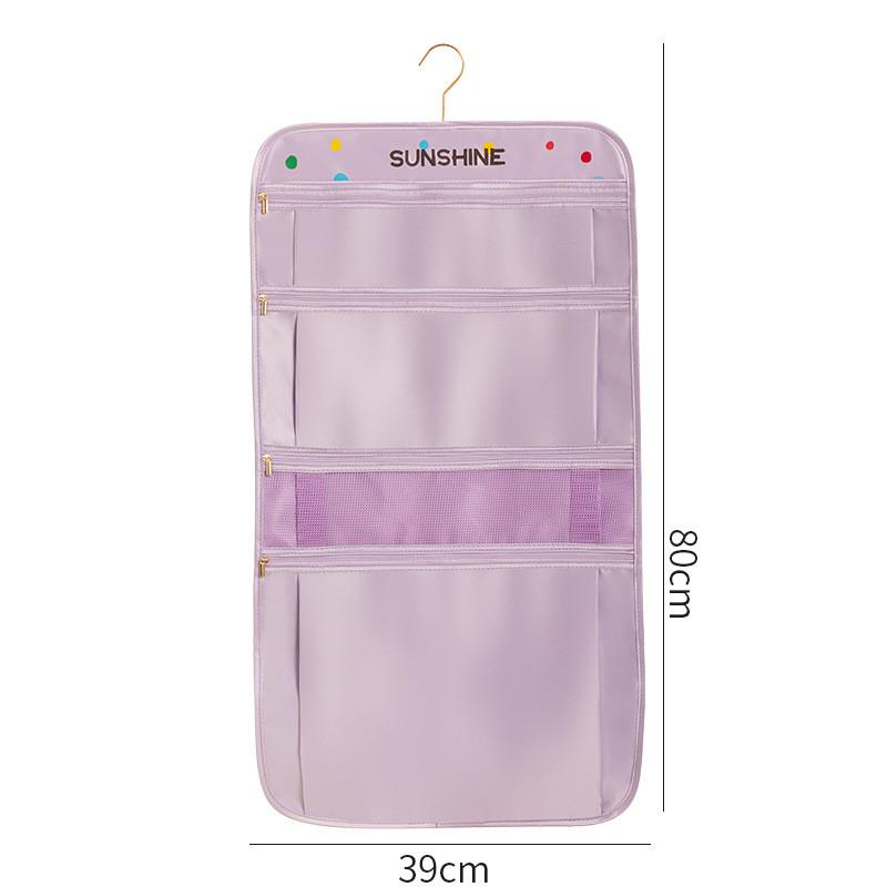 Polyester Hanging Storage Bag With Multifunctional Organizer For Bedroom And Closet Use