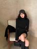Slim Fit Half-High Collar Long Sleeve Dress for Women - Sexy Autumn/Winter Hip-Hugging Style
